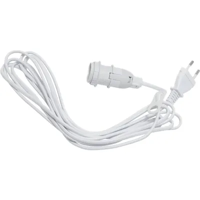 Produktbild von Eglo Lampenfassung Weiß max. 25W E14 Außengewinde 3,5m Kabel Stecker