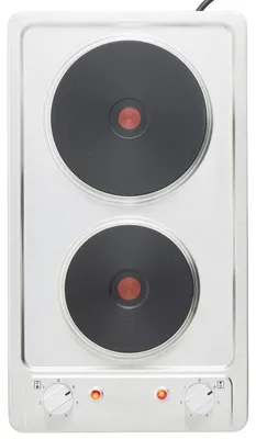 Produktbild von PKM EB-DKF-2, Schwarz, Grau, Integriert, Versiegelte Platte, Edelstahl, 2 Zone(n), 2 Zone(n)