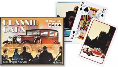 Produktbild von Piatnik Classic Cars Spielkarten – Doppeldeck