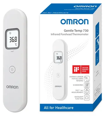 Productafbeelding van OMRON Gentle Temp 730, infrarood thermometer voor meten van de lichaamstemperatuur op het voorhoofd