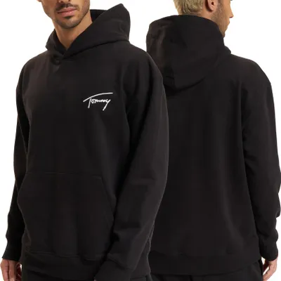 Immagine prodotto di Felpa da uomo Tommy Jeans con motivo canguro, nera, DM0DM17990-BDS S