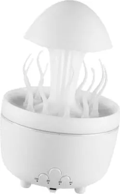Produktbild von Perfk Regentrop -Luftbefeuchter 7 Farblichter, 300 ml Schreibtisch -Aroma -Diffusor, ätherisches Öl Diffusor -Bürokamin Spa