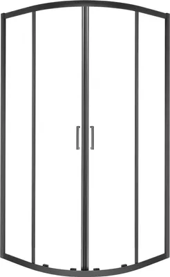 Zdjęcie produktu dla Kabina prysznicowa Kerra Aruba BL 80cm, profile czarne, bez brodzika