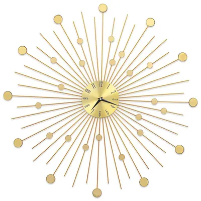 Produktbild von vidaXL Wanduhr Metall 70 cm Golden