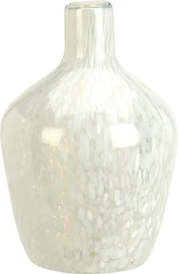 Produktbild von Vase - H 22 cm - Weiß - Glas
