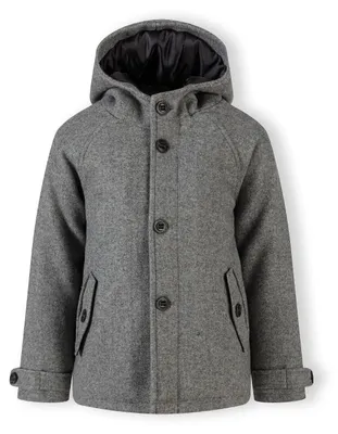 Image de Veste d'hiver matelassée Minoti à capuche, grise, taille 122, pour garçon