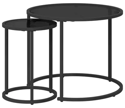 Obrázek produktu pro Sada konferenčních stolků 2 pcs 55 x 55 x 45 cm ocel