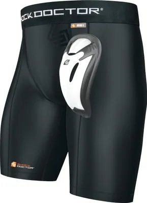 Produktbild von Shock Doctor Core Compression Short mit Bioflex Schrittschutz Schwarz-XL