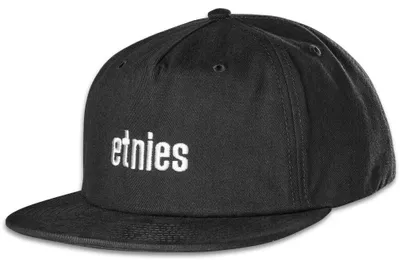 Produktbild von Etnies Snapback-Cap mit Icon-Stickerei, schwarz, Einheitsgröße