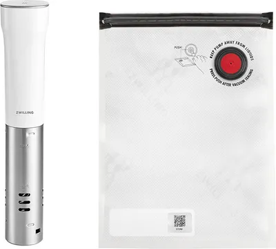 Produktbild von ZWILLING Enfinigy, Sous-Vide-Tauchzirkulator, Weiß, 90 °C, Kunststoff, Edelstahl, Berührung, 100 h