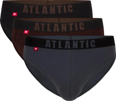Immagine prodotto di Slip Atlantic, taglio classico, comodi, disponibili nei colori: nero, marrone, blu navy, taglia XXL
