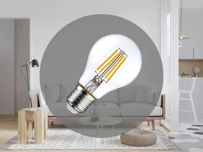 Produktbild von LED-Glühbirne / Filament, 7,3W, Klares Glas - 4000K