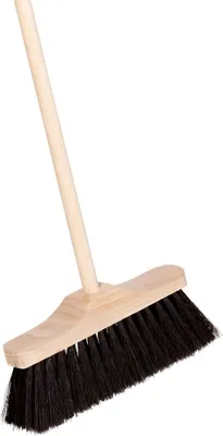 Image de goki FA333 Balai pour enfants, poils synthétiques, naturel/noir