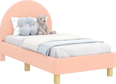 Immagine prodotto di Struttura letto per bambini con testata Rosa 70 x 140 cm Bouclé
