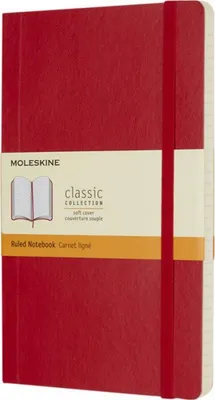Image de Moleskine - Carnet de notes "Classic L" PF3020 (Taille unique) (Rouge écarlate)
