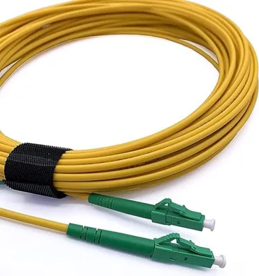 Immagine prodotto di Elfcam - Cavo in fibra ottica LC/APC - LC/APC - 30 m (giallo), cavo patch simplex monomodale 9/125 µm LSZH