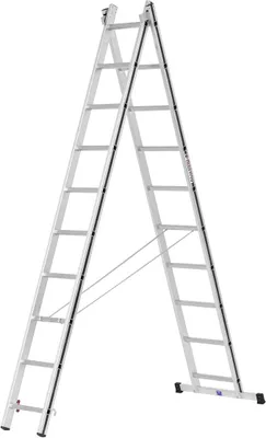 Imagen del producto de Silecomplaza 7004520 Escalera multifunción ALU-PRO, de dos secciones, con 2 x 10 escalones