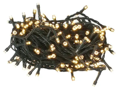 LED-Lichterkette, 200 Lampen, 15 m, IP44, Innen & Außen