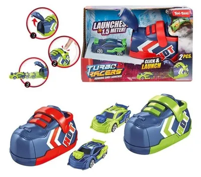 Productafbeelding van Toi-toys Turbo-Racer rallyauto met schoenenwerper