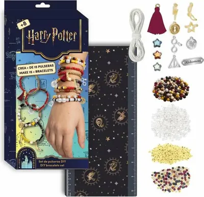 Zdjęcie produktu dla Zestaw do tworzenia bransoletek i naszyjników Harry Potter Coloured