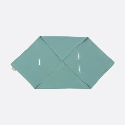Produktbild von KraftKids Babydecke für Babyschale Sommer Musselin nilblau 100 cm x 100 cm