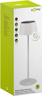 Produktbild von Kabellose LED-Tischleuchte Solar, weiß