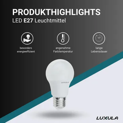 Obrázok produktu pre LED žiarovka LUXULA, pätica E27