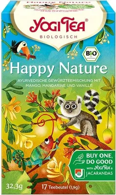 HERBATKA NA POMOC LASOM DESZCZOWYM (HAPPY NATURE) BIO (17 x 1,9 g) 32,3 g - YOGI TEA