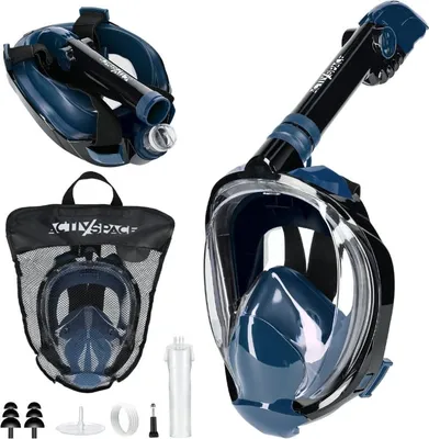 Immagine prodotto di Maschera subacquea a pieno facciale antiappannamento - S/M blu M01