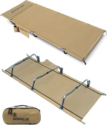 Produktbild von SUPRAGRIS Feldbett klappbar, tragbar Campingbett faltbar leicht, Klappbett Camping bis 180 kg für Zelt, Outdoor, Reisen, Garten, Büro(190 × 70 × 18 cm)