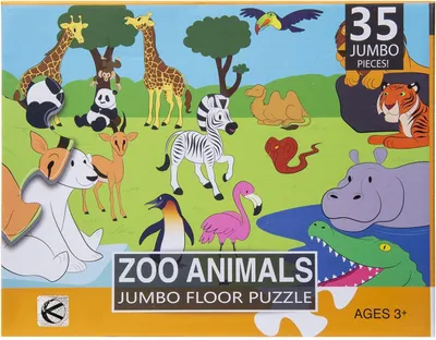 Produktbild von XXL Kinderpuzzle Zoo Tiere, 35 Teile