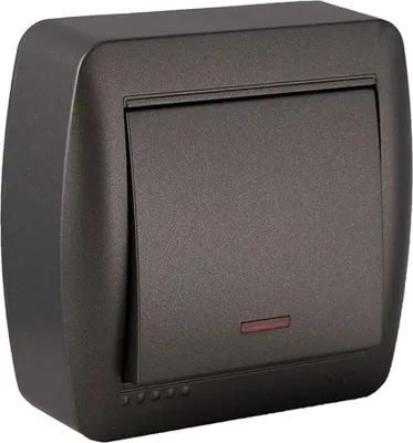 Image de Interrupteur De Surface Graphite Installation Murale Facile - Solera