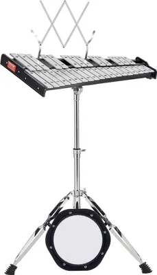 Produktbild von 32-teiliges Glockenspiel-Xylophon-Glockenspiel-Set mit Schlägeln, Ständer und Übungsunterlage