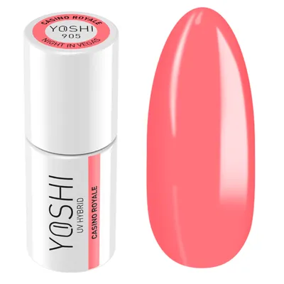 Produktbild von Yoshi | Hybridlack 905 Casino Royale - 6 Ml - Neonfarbe - Tiefes Koralle - Uv Hybrid Nagellack