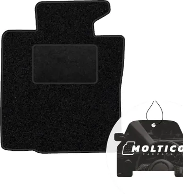 Produktbild von moto-MOLTICO Fahrer Fußmatte Auto Velours Fahrerseite Autoteppiche Schwarz Fahrermatte 1-teilig passend für MINI Countryman R60 2010-2016