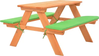 Produktbild von The Living Store Kinder-Picknicktisch mit Bänken 89×79×50 cm Massivholz Tanne