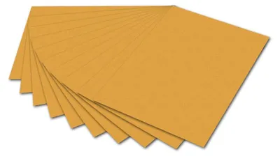 Produktbild von folia Tonpapier DIN A4 130 g/qm ocker 100 Blatt