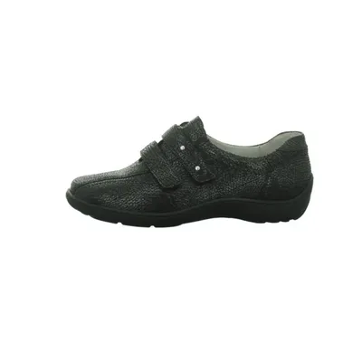 Produktbild von Waldläufer Henni Damenschuhe Halbschuhe Slipper Klettschuh Schwarz Freizeit, Schuhgröße:EUR 37.5 | UK 4.5