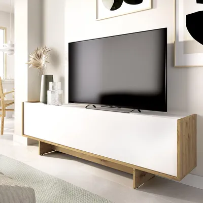 Immagine prodotto di Ardmore - Mobile Porta tv, 30x150x50h cm Bianco, 3 Ripiani
