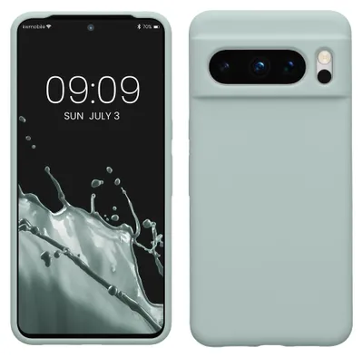 Produktbild von kwmobile Handyhülle für Google Pixel 8 Pro Hülle, für Pixel 8 Pro Case - Hülle Silikon - kabelloses Laden - Cool Mint