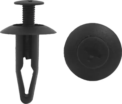 Image de 100Pcs Rivet plastique noir retenue fixation colliezs type Pousser 7mm pour voiture