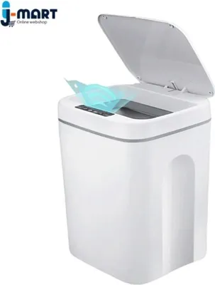 Produktbild von J-Mart Sensor-Mülleimer – Automatischer Abfalleimer – Intelligenter Mülleimer – Elektrischer Mülleimer – 16 Liter – 20,5 x 21,5 x 34