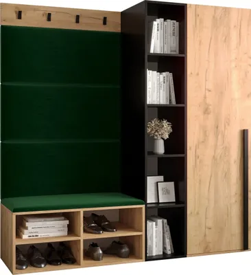 Produktbild von Garderobe MIRO Set 1 mit gepolsterten Paneelen Industrial Design