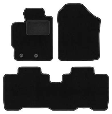 Immagine prodotto di Tappetini in moquette per Toyota Verso-S 2010-2015 (monovolume) – set 4 pezzi, neri, su misura – Wielganizator LUX