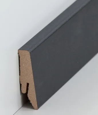Produktbild von Sockelleiste MDF 18 x 58 x 2500 mm Schwarz zum Kleben, Clipsen, Schrauben & Nageln MDF-Kern foliert Fußleiste by PROVISTON 62.5 Meter | 25 Stück
