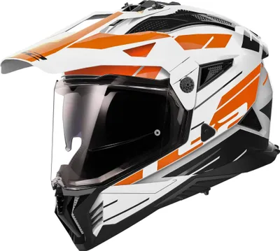 Produktbild von LS2 MX702 Pioneer II Namib Motocross Helm, weiß/orange, L (59/60)