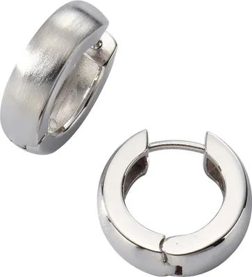 Produktbild von Zeeme Basic Ohrringe 925/- Sterling Silber 1,8cm weiß 500210129R