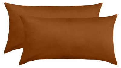 Produktbild von Traumschlaf Edel-Linon Kissenbezüge 2er Set 2x 40x80 cm schoko