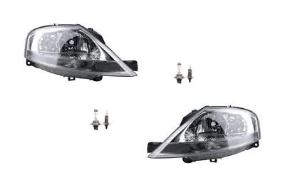 Produktbild von Scheinwerfer passend für Citroen C3 02/2002- mit H7 H1 Satz Links Rechts 00006204Z6 0000620885 6204Z6 620885 00006205Z6 0000620685 6205 Johns