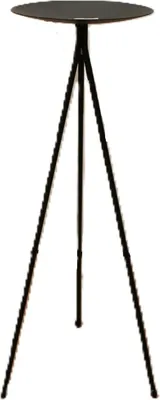 Image de Support pour vases en métal, noir, 70 cm, pour décoration